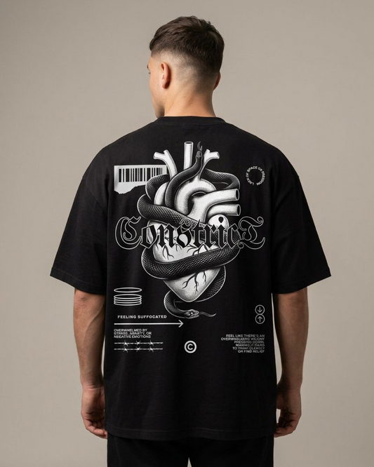 Erkek Baskılı Özel Yıkamalı Kumaş Oversize T-shirt