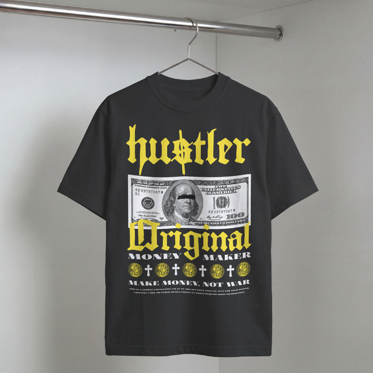 Erkek Baskılı Özel Yıkamalı Kumaş Oversize T-shirt