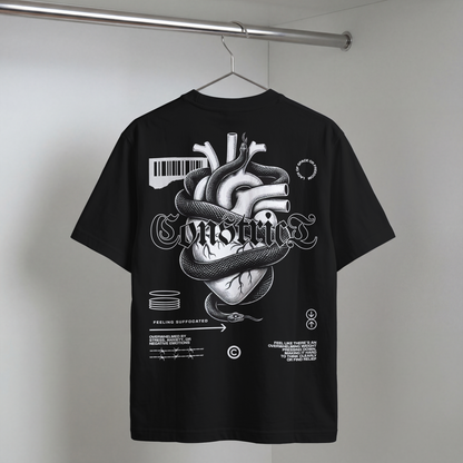 Erkek Baskılı Özel Yıkamalı Kumaş Oversize T-shirt