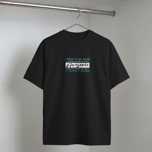 Erkek Baskılı Özel Yıkamalı Kumaş Oversize T-shirt