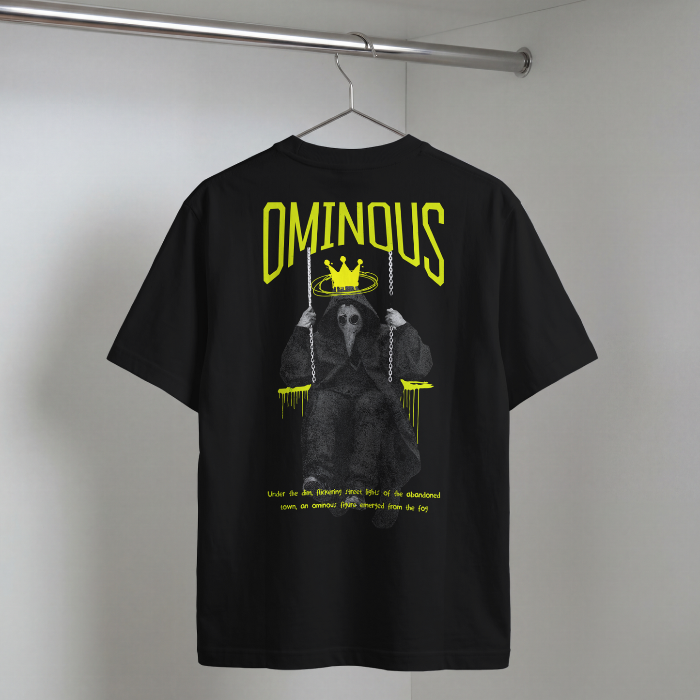 Erkek Baskılı Özel Yıkamalı Kumaş Oversize T-shirt