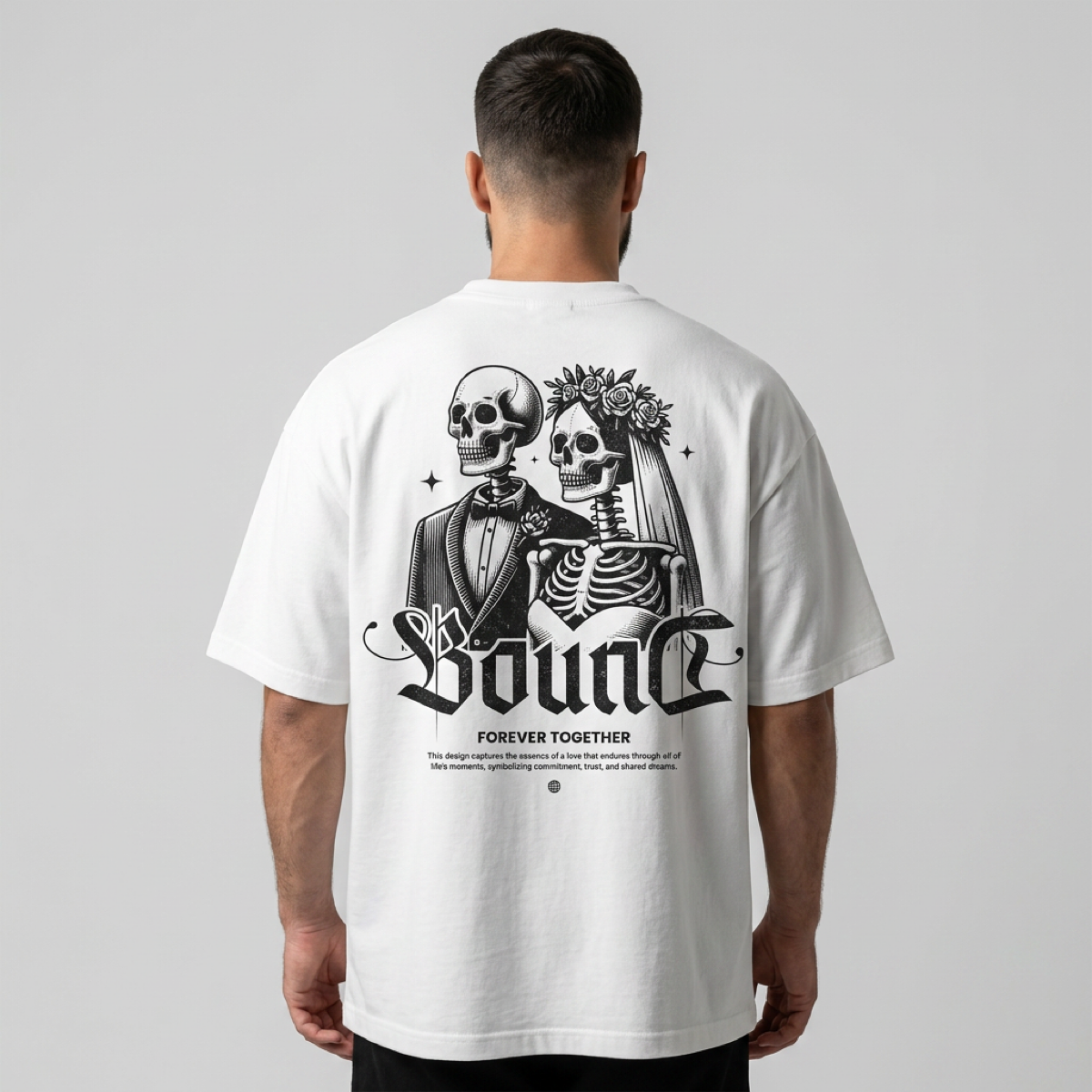 Erkek Baskılı Özel Yıkamalı Kumaş Oversize T-shirt