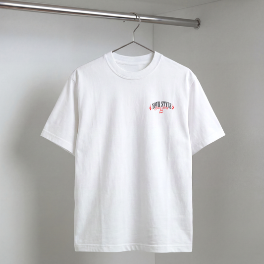Erkek Baskılı Özel Yıkamalı Kumaş Oversize T-shirt