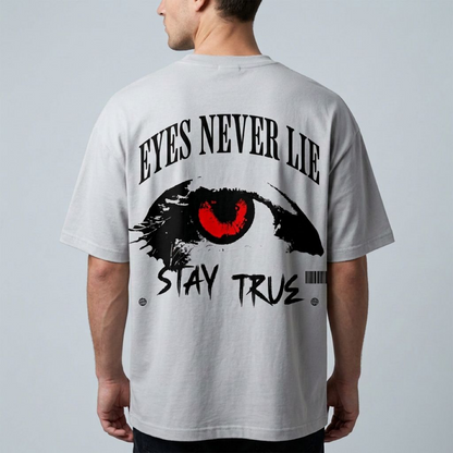 Erkek Baskılı Özel Yıkamalı Kumaş Oversize T-shirt